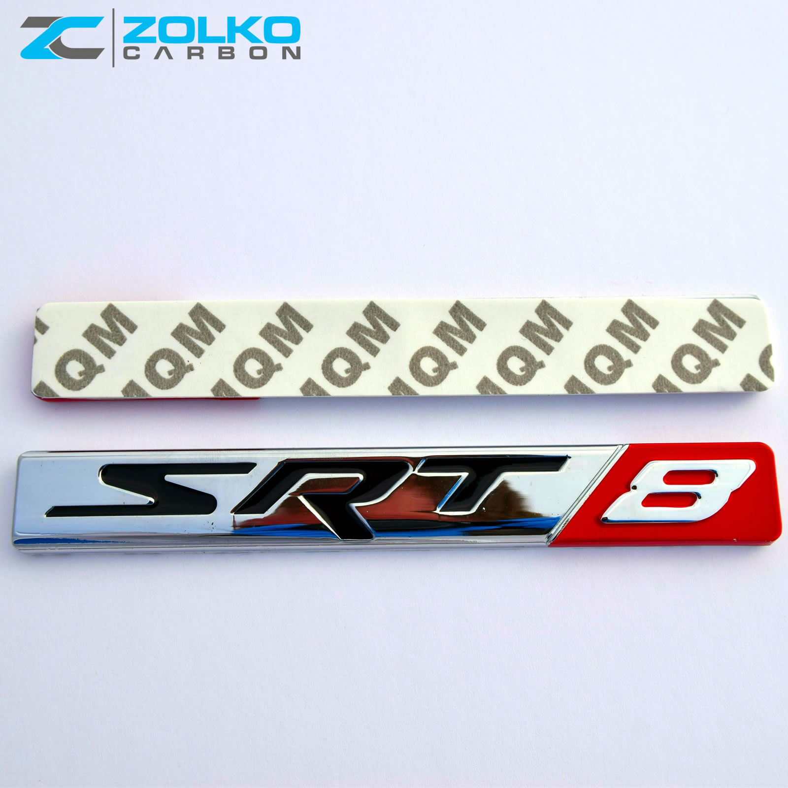 SRT8 Logo 3D Emblem Badge Sticker Decal Metal Chrome EE05 - 2PCS | eBay