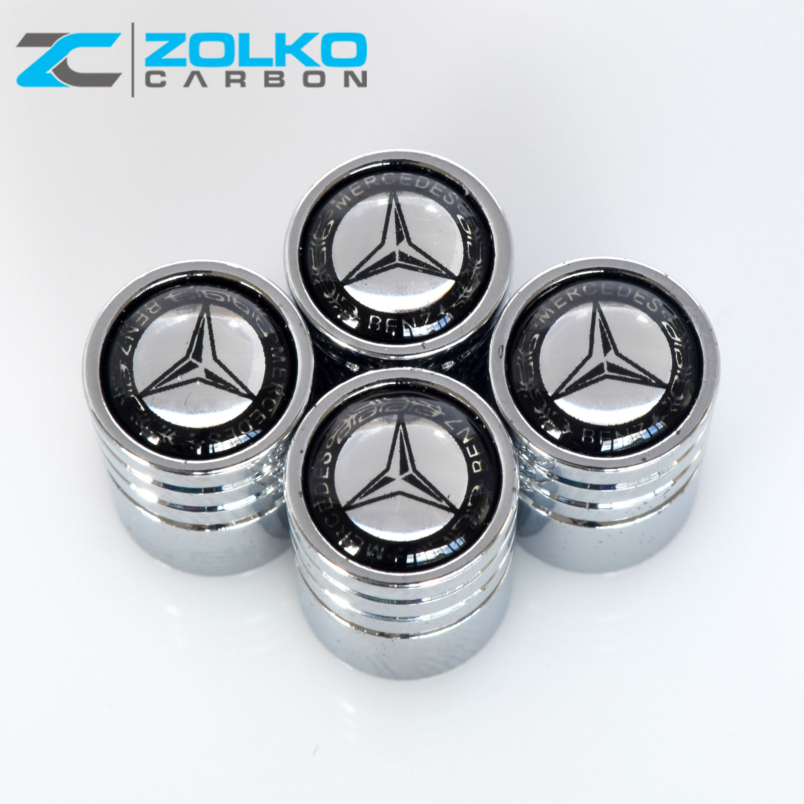 MERCEDESBENZ VALVE STEM CAPS WHEEL TIRE CHROME US SELLER VE02 eBay