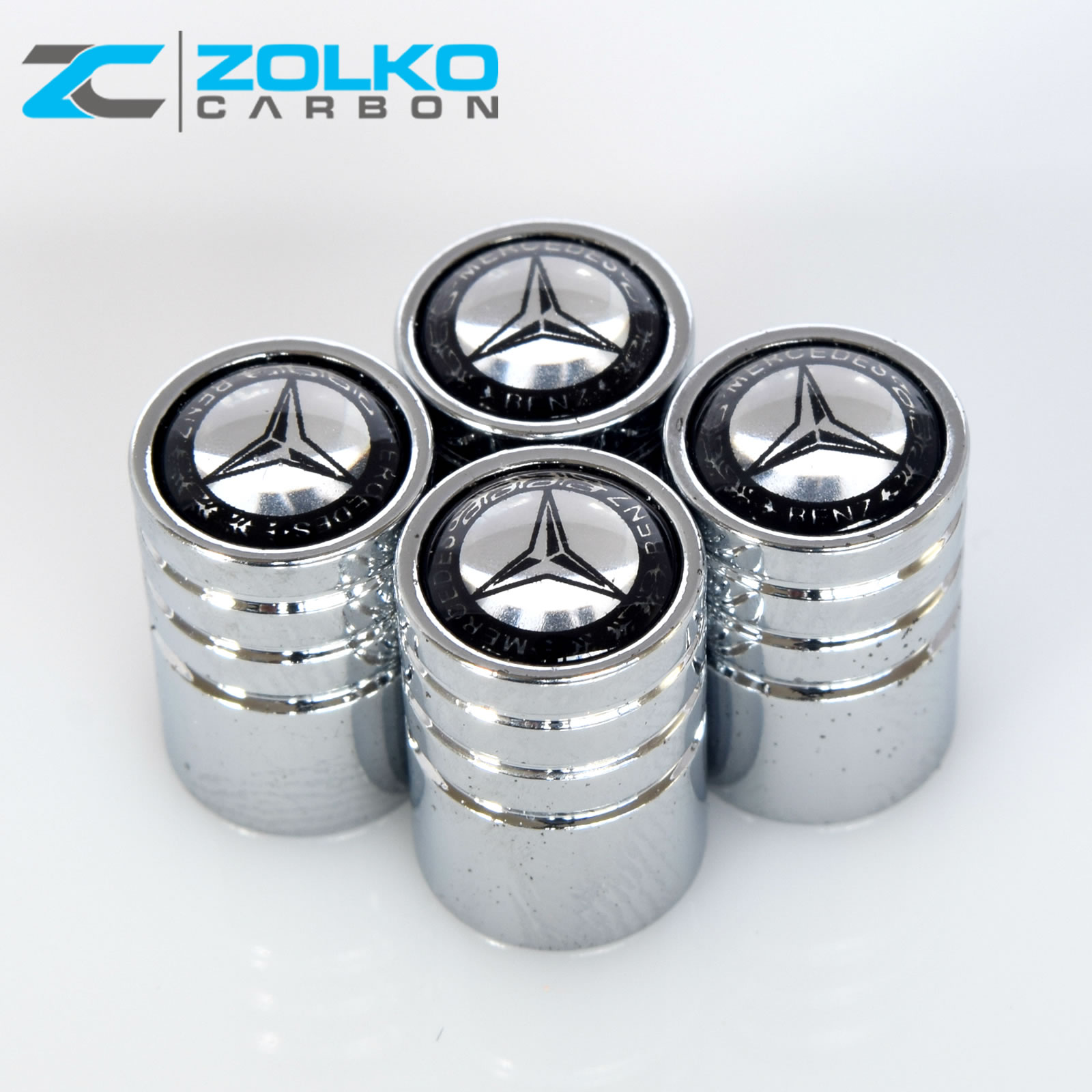 MERCEDESBENZ VALVE STEM CAPS WHEEL TIRE CHROME US SELLER VE02 eBay
