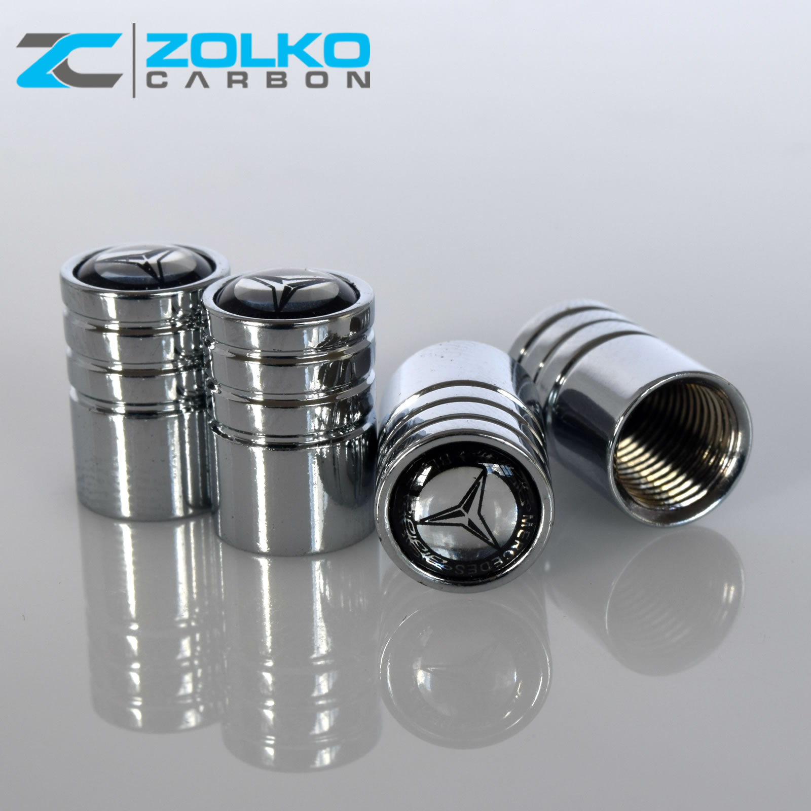 MERCEDESBENZ VALVE STEM CAPS WHEEL TIRE CHROME US SELLER VE02 eBay