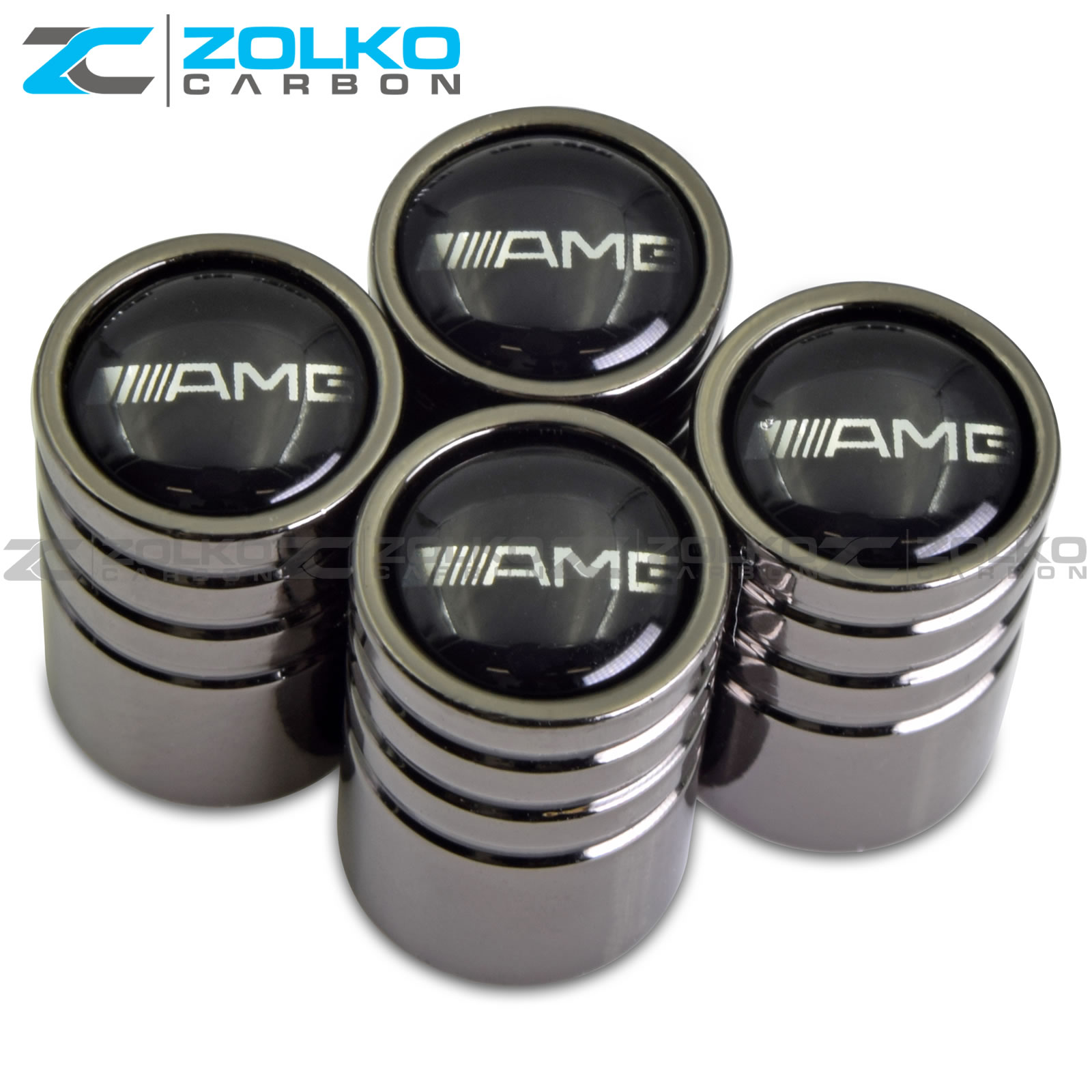 Black AMG Valve Caps.